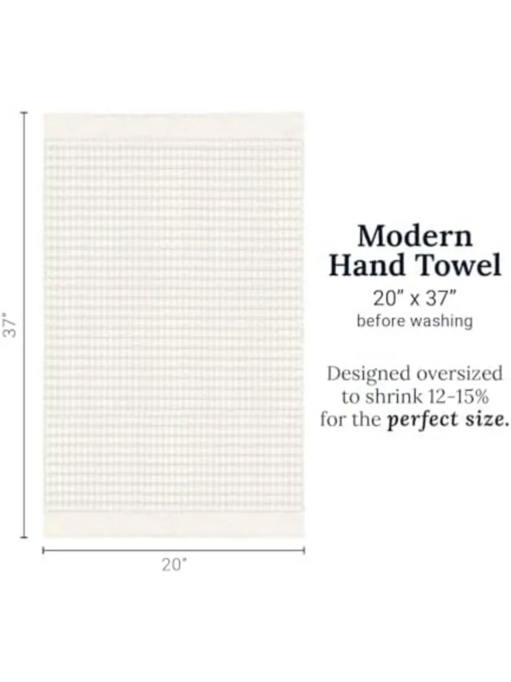 Luxury Waffle Hand Towels Set of 2 | Quick Dry, Lint Free, Super Absorbent